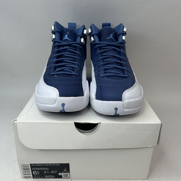 Nike Shoes Air Jordan 12 Retro SE GS “Indigo/Legend Blue” 2024 - Picture 2 of 5